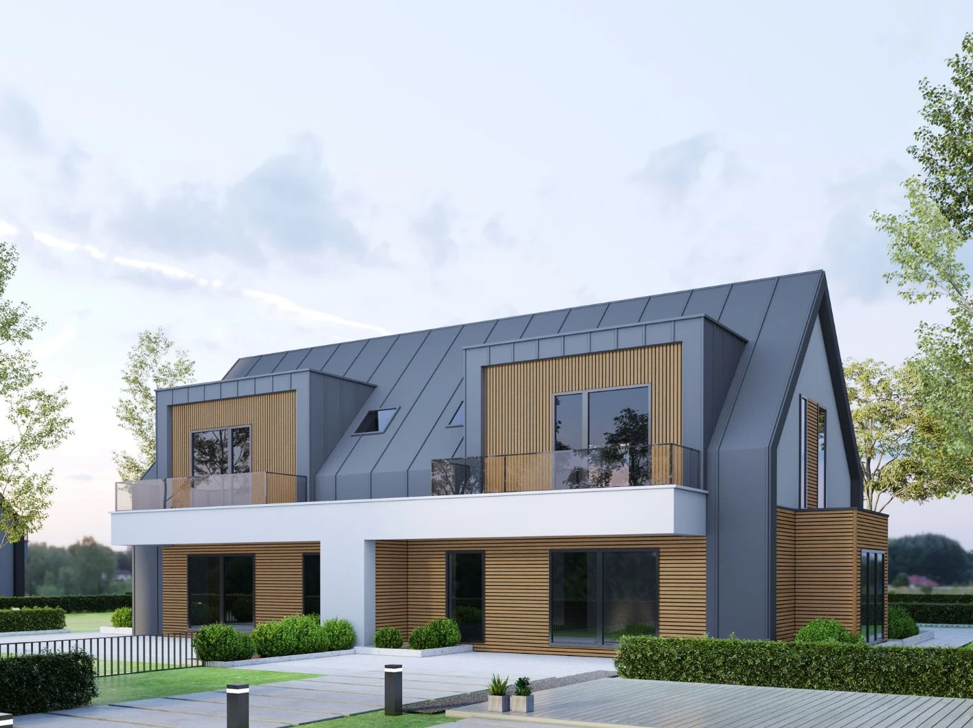 Composiet Gevelbekleding Castellation Pro 65 3.3 x 18 cm (33 x 180 mm) Teak - Lengte 390 cm - Afbeelding 3